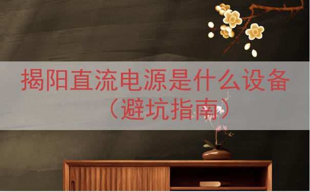 揭阳直流电源是什么设备（避坑指南）